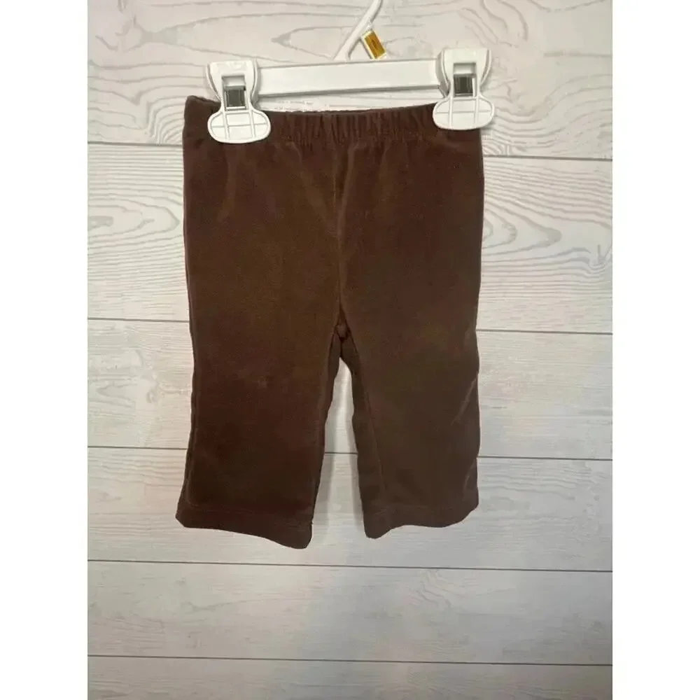 Carter’s fleece Cheetah jacket & brown pants Size 6 months